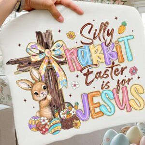 Silly Rabbit Easter Graphics Tee, Easter Coquette Tee